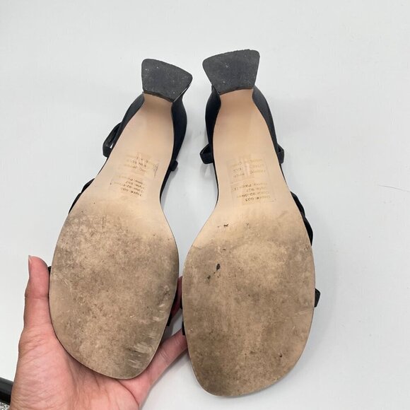 Y2K Bakers Black Paige II Strappy Open Toe Heels Womens Size 7.5M Casual Party - Picture 7 of 8